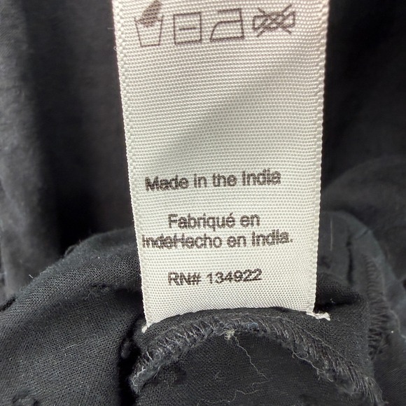 Emerson Fry Swiss Dot Peasant Blouse Women S Festival Indie Boho Minimalist - Picture 8 of 8